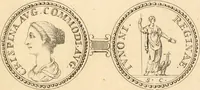 An illustration from Numismata imperatorum romanorum praestantiora a Julio Caesare ad Postumum usque per Joannem Vaillant (1743)
