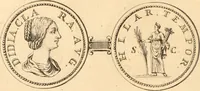 An illustration from Numismata imperatorum romanorum praestantiora a Julio Caesare ad Postumum usque per Joannem Vaillant (1743)