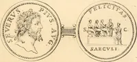 An illustration from Numismata imperatorum romanorum praestantiora a Julio Caesare ad Postumum usque per Joannem Vaillant (1743)