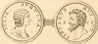 An illustration from Numismata imperatorum romanorum praestantiora a Julio Caesare ad Postumum usque per Joannem Vaillant (1743)