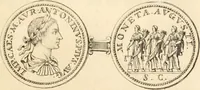 An illustration from Numismata imperatorum romanorum praestantiora a Julio Caesare ad Postumum usque per Joannem Vaillant (1743)