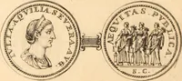 An illustration from Numismata imperatorum romanorum praestantiora a Julio Caesare ad Postumum usque per Joannem Vaillant (1743)