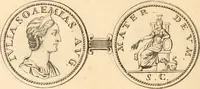 An illustration from Numismata imperatorum romanorum praestantiora a Julio Caesare ad Postumum usque per Joannem Vaillant (1743)