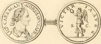 An illustration from Numismata imperatorum romanorum praestantiora a Julio Caesare ad Postumum usque per Joannem Vaillant (1743)