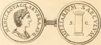 An illustration from Numismata imperatorum romanorum praestantiora a Julio Caesare ad Postumum usque per Joannem Vaillant (1743)