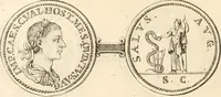 An illustration from Numismata imperatorum romanorum praestantiora a Julio Caesare ad Postumum usque per Joannem Vaillant (1743)