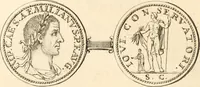 An illustration from Numismata imperatorum romanorum praestantiora a Julio Caesare ad Postumum usque per Joannem Vaillant (1743)