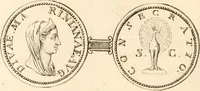 An illustration from Numismata imperatorum romanorum praestantiora a Julio Caesare ad Postumum usque per Joannem Vaillant (1743)