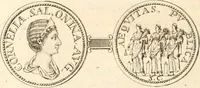 An illustration from Numismata imperatorum romanorum praestantiora a Julio Caesare ad Postumum usque per Joannem Vaillant (1743)