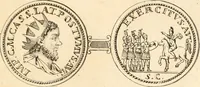 An illustration from Numismata imperatorum romanorum praestantiora a Julio Caesare ad Postumum usque per Joannem Vaillant (1743)