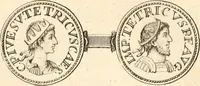 An illustration from Numismata imperatorum romanorum praestantiora a Julio Caesare ad Postumum usque per Joannem Vaillant (1743)