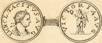 An illustration from Numismata imperatorum romanorum praestantiora a Julio Caesare ad Postumum usque per Joannem Vaillant (1743)