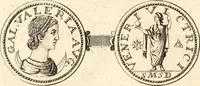 An illustration from Numismata imperatorum romanorum praestantiora a Julio Caesare ad Postumum usque per Joannem Vaillant (1743)