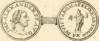 An illustration from Numismata imperatorum romanorum praestantiora a Julio Caesare ad Postumum usque per Joannem Vaillant (1743)