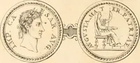 An illustration from Numismata imperatorum romanorum praestantiora a Julio Caesare ad Postumum usque per Joannem Vaillant (1743)