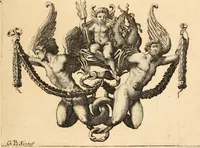 An illustration from Numismata imperatorum romanorum praestantiora a Julio Caesare ad Postumum usque per Joannem Vaillant (1743)