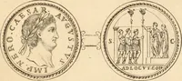 An illustration from Numismata imperatorum romanorum praestantiora a Julio Caesare ad Postumum usque per Joannem Vaillant (1743)