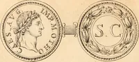 An illustration from Numismata imperatorum romanorum praestantiora a Julio Caesare ad Postumum usque per Joannem Vaillant (1743)