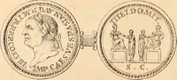 An illustration from Numismata imperatorum romanorum praestantiora a Julio Caesare ad Postumum usque per Joannem Vaillant (1743)