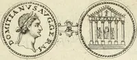 An illustration from Numismata imperatorum romanorum praestantiora a Julio Caesare ad Postumum usque per Joannem Vaillant (1743)