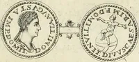 An illustration from Numismata imperatorum romanorum praestantiora a Julio Caesare ad Postumum usque per Joannem Vaillant (1743)