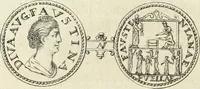 An illustration from Numismata imperatorum romanorum praestantiora a Julio Caesare ad Postumum usque per Joannem Vaillant (1743)