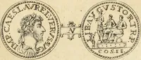 An illustration from Numismata imperatorum romanorum praestantiora a Julio Caesare ad Postumum usque per Joannem Vaillant (1743)