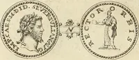 An illustration from Numismata imperatorum romanorum praestantiora a Julio Caesare ad Postumum usque per Joannem Vaillant (1743)