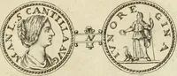 An illustration from Numismata imperatorum romanorum praestantiora a Julio Caesare ad Postumum usque per Joannem Vaillant (1743)
