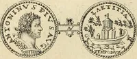 An illustration from Numismata imperatorum romanorum praestantiora a Julio Caesare ad Postumum usque per Joannem Vaillant (1743)