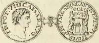 An illustration from Numismata imperatorum romanorum praestantiora a Julio Caesare ad Postumum usque per Joannem Vaillant (1743)