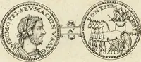 An illustration from Numismata imperatorum romanorum praestantiora a Julio Caesare ad Postumum usque per Joannem Vaillant (1743)