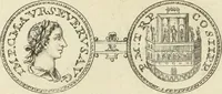 An illustration from Numismata imperatorum romanorum praestantiora a Julio Caesare ad Postumum usque per Joannem Vaillant (1743)