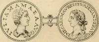 An illustration from Numismata imperatorum romanorum praestantiora a Julio Caesare ad Postumum usque per Joannem Vaillant (1743)