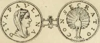 An illustration from Numismata imperatorum romanorum praestantiora a Julio Caesare ad Postumum usque per Joannem Vaillant (1743)