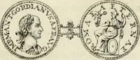 An illustration from Numismata imperatorum romanorum praestantiora a Julio Caesare ad Postumum usque per Joannem Vaillant (1743)