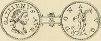 An illustration from Numismata imperatorum romanorum praestantiora a Julio Caesare ad Postumum usque per Joannem Vaillant (1743)