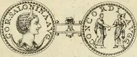 An illustration from Numismata imperatorum romanorum praestantiora a Julio Caesare ad Postumum usque per Joannem Vaillant (1743)