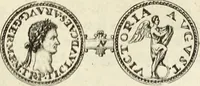 An illustration from Numismata imperatorum romanorum praestantiora a Julio Caesare ad Postumum usque per Joannem Vaillant (1743)