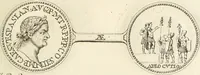 An illustration from Numismata imperatorum romanorum praestantiora a Julio Caesare ad Postumum usque per Joannem Vaillant (1743)
