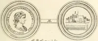 An illustration from Numismata imperatorum romanorum praestantiora a Julio Caesare ad Postumum usque per Joannem Vaillant (1743)
