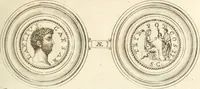 An illustration from Numismata imperatorum romanorum praestantiora a Julio Caesare ad Postumum usque per Joannem Vaillant (1743)