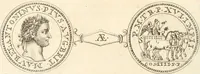 An illustration from Numismata imperatorum romanorum praestantiora a Julio Caesare ad Postumum usque per Joannem Vaillant (1743)