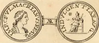 An illustration from Numismata imperatorum romanorum praestantiora a Julio Caesare ad Postumum usque per Joannem Vaillant (1743)