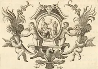 An illustration from Numismata imperatorum romanorum praestantiora a Julio Caesare ad Postumum usque per Joannem Vaillant (1743)