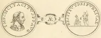 An illustration from Numismata imperatorum romanorum praestantiora a Julio Caesare ad Postumum usque per Joannem Vaillant (1743)