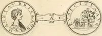 An illustration from Numismata imperatorum romanorum praestantiora a Julio Caesare ad Postumum usque per Joannem Vaillant (1743)