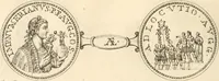 An illustration from Numismata imperatorum romanorum praestantiora a Julio Caesare ad Postumum usque per Joannem Vaillant (1743)