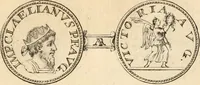 An illustration from Numismata imperatorum romanorum praestantiora a Julio Caesare ad Postumum usque per Joannem Vaillant (1743)