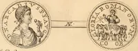 An illustration from Numismata imperatorum romanorum praestantiora a Julio Caesare ad Postumum usque per Joannem Vaillant (1743)